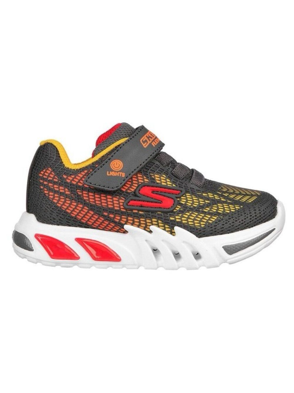 Size 7 Toddler Boys Skechers Kids Sneakers - Gray, Red, Yellow